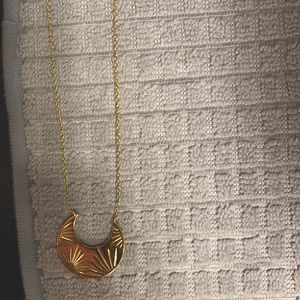 Gorjana Gold Azul Cresent Necklace